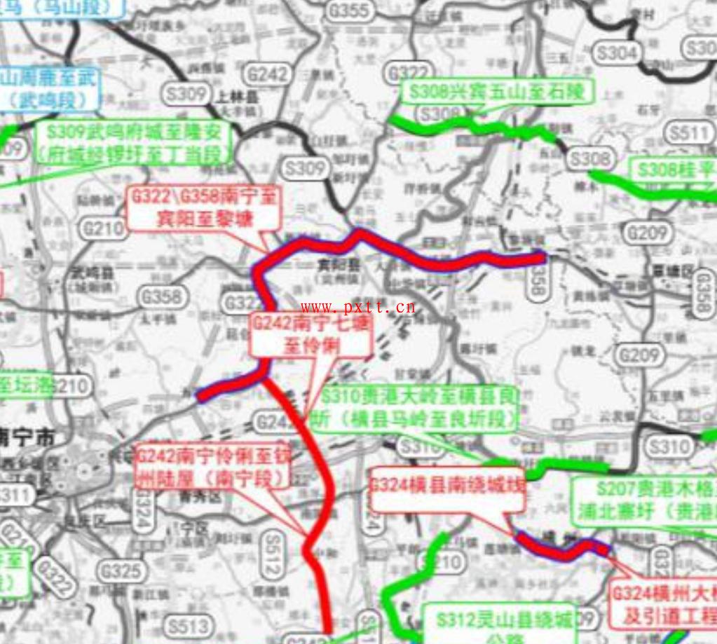 南宁至宾阳至黎塘一级公路在广西十四五规划中不再走河田了